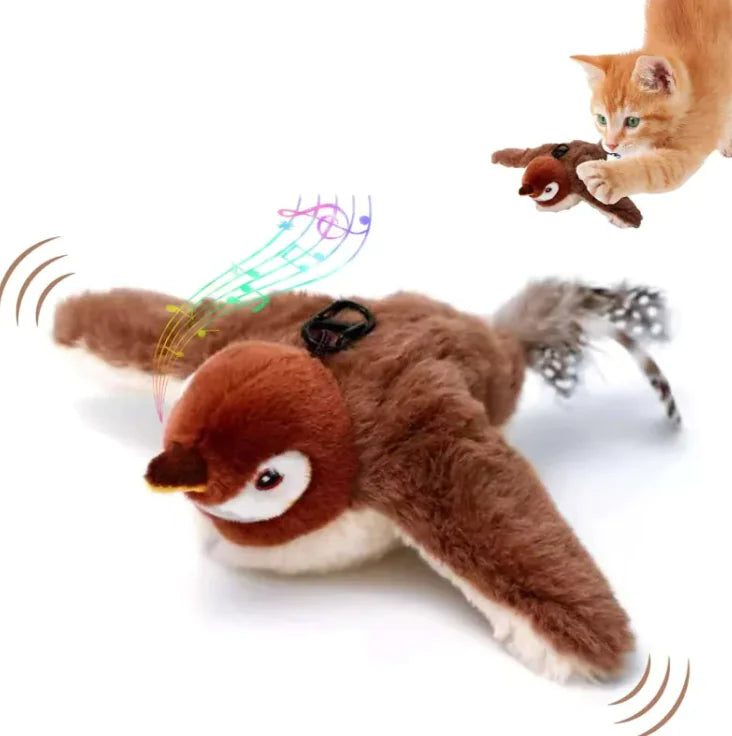 Interactive Chirping Bird Cat Toy