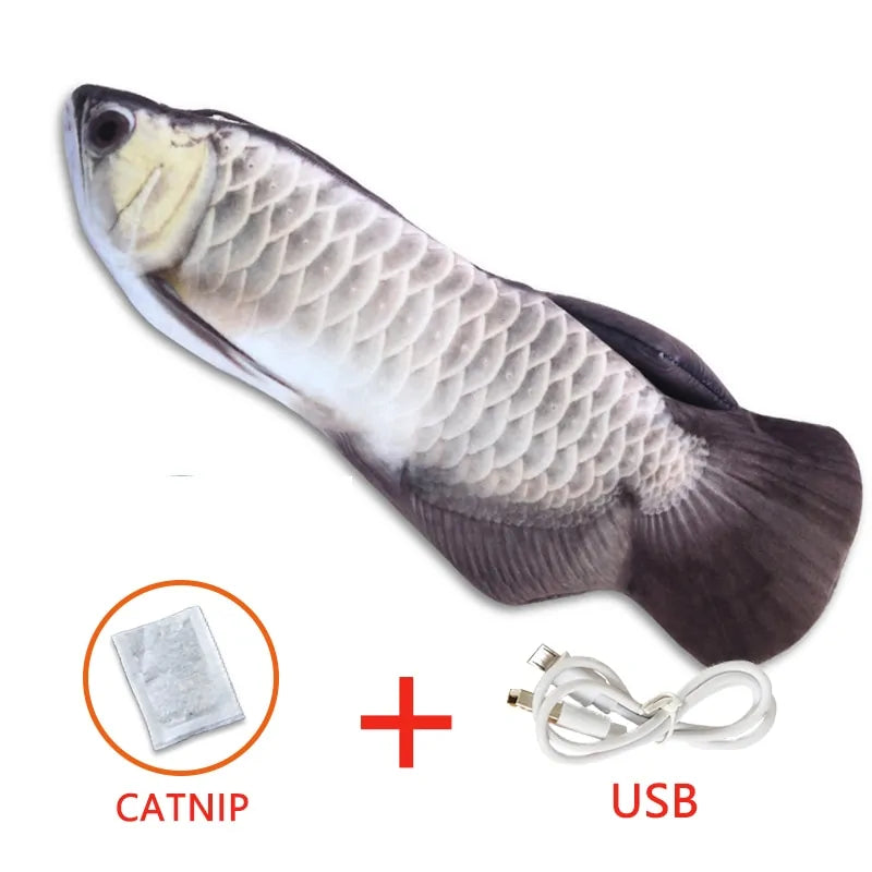 Electronic Fish Shape Cat Toy: USB Charging, Simulation Fish Toy