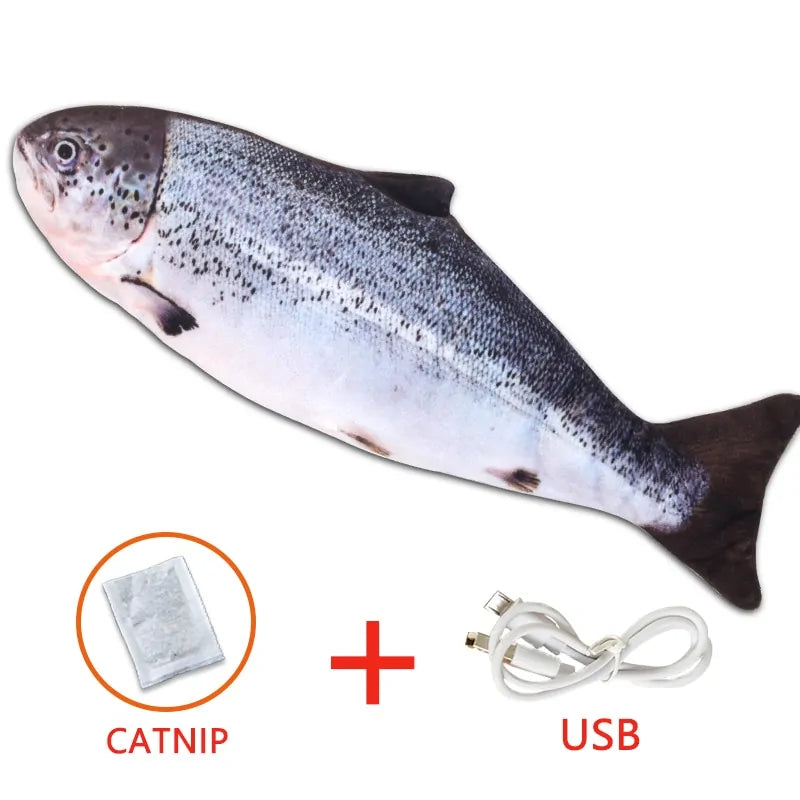 Electronic Fish Shape Cat Toy: USB Charging, Simulation Fish Toy