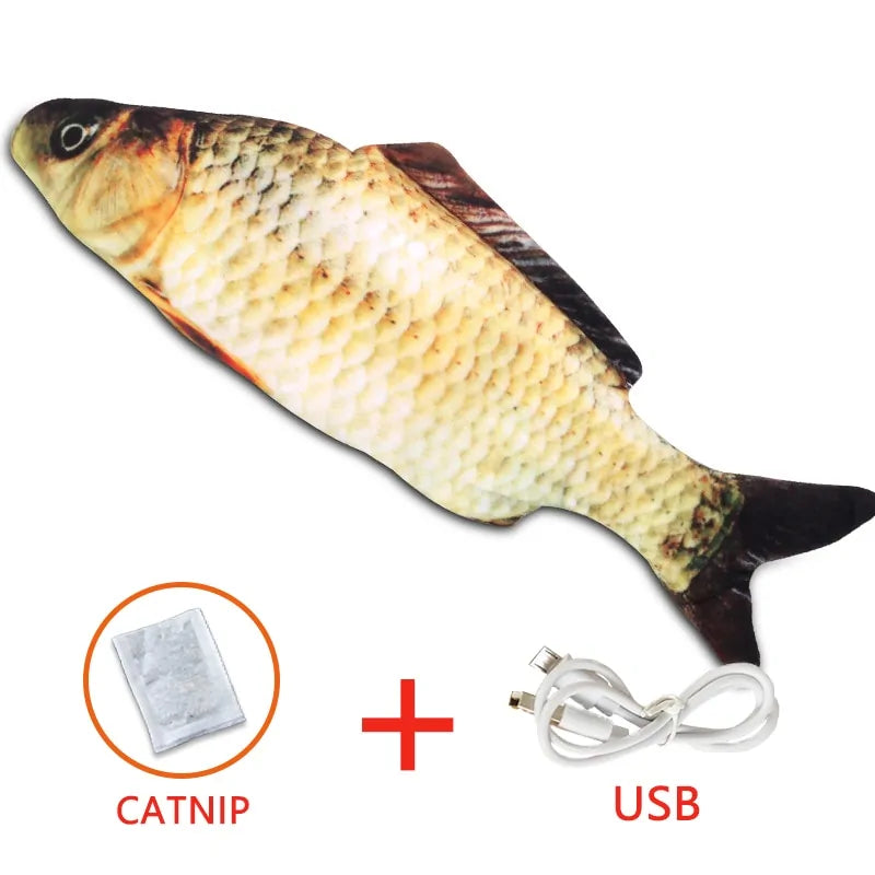 Electronic Fish Shape Cat Toy: USB Charging, Simulation Fish Toy