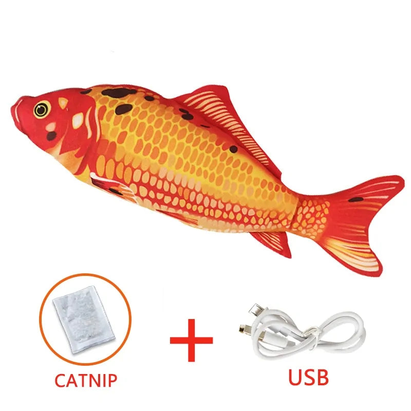 Electronic Fish Shape Cat Toy: USB Charging, Simulation Fish Toy